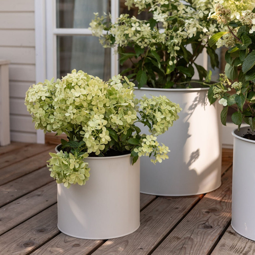 3er Blumentopf Set Metall, , Greige,LIVLIG