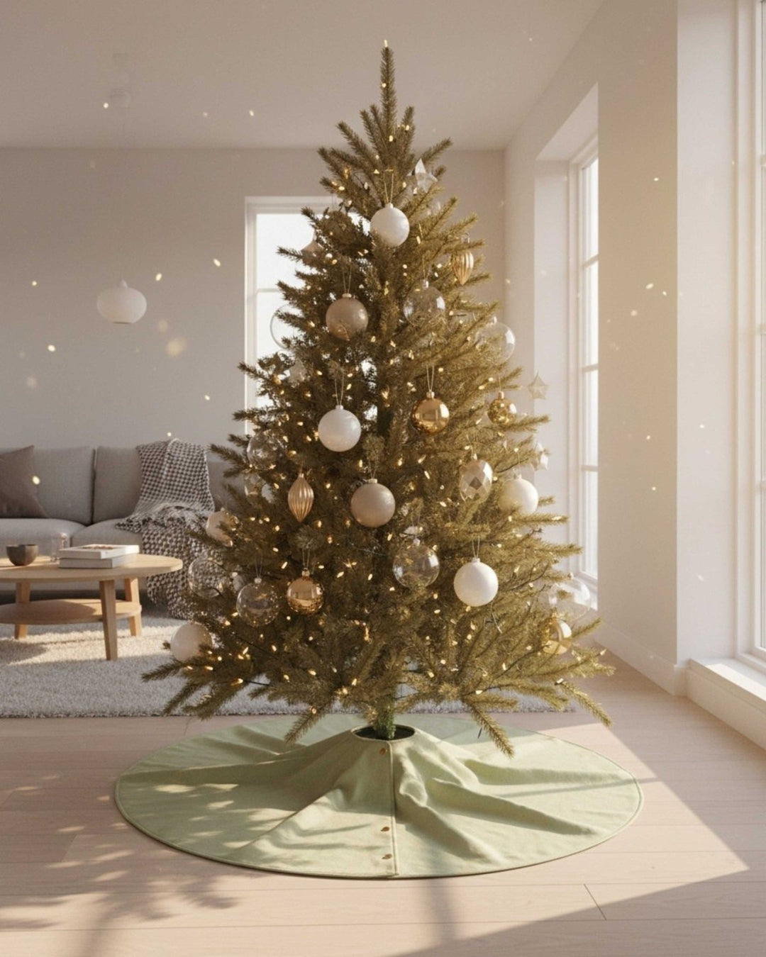 LIVLIG, Weihnachtsbaumdecke, weihnachtsbaumdecke, Beige - Salbei