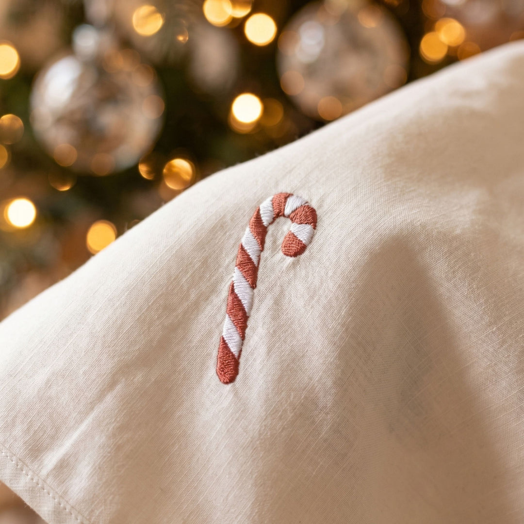 Copri base per albero di Natale a forma di bastoncino di zucchero