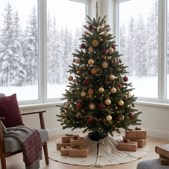 Copri base per albero di Natale a forma di bastoncino di zucchero