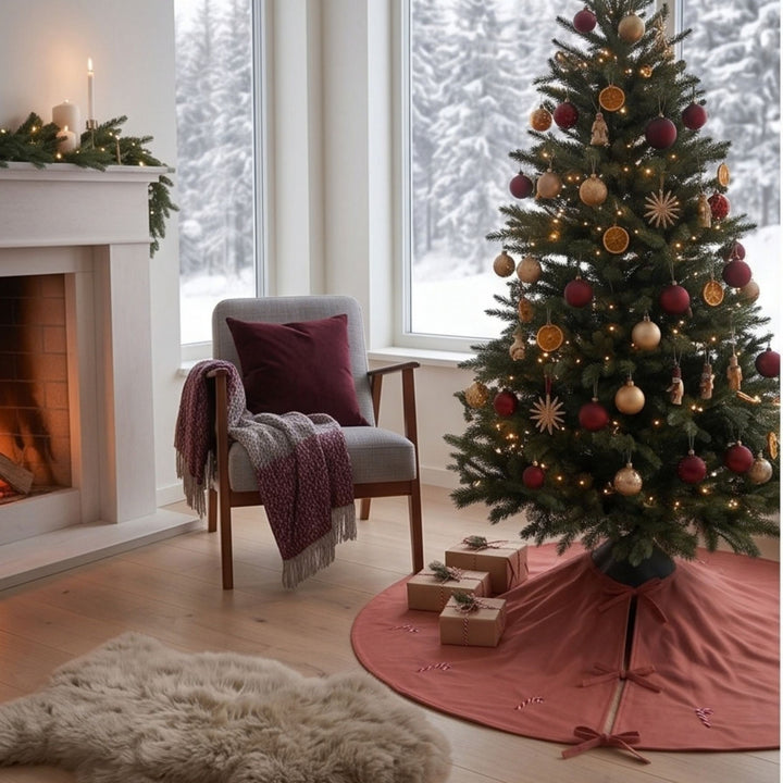 Copri base per albero di Natale a forma di bastoncino di zucchero