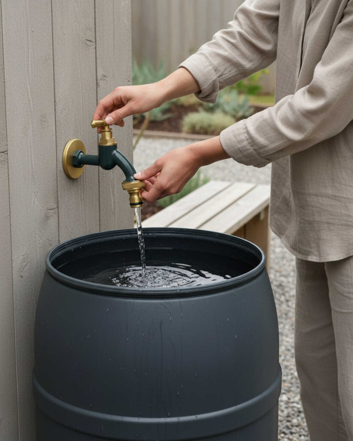 LIVLIG, Wasserhahn Garten mit Rosettengarnitur, Wasserhahn, Gentle Greige