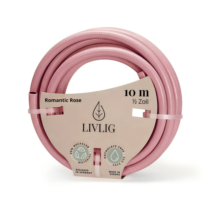 LIVLIG, Design Gartenschlauch Romantic Rose, Gartenschläuche, 10 Meter