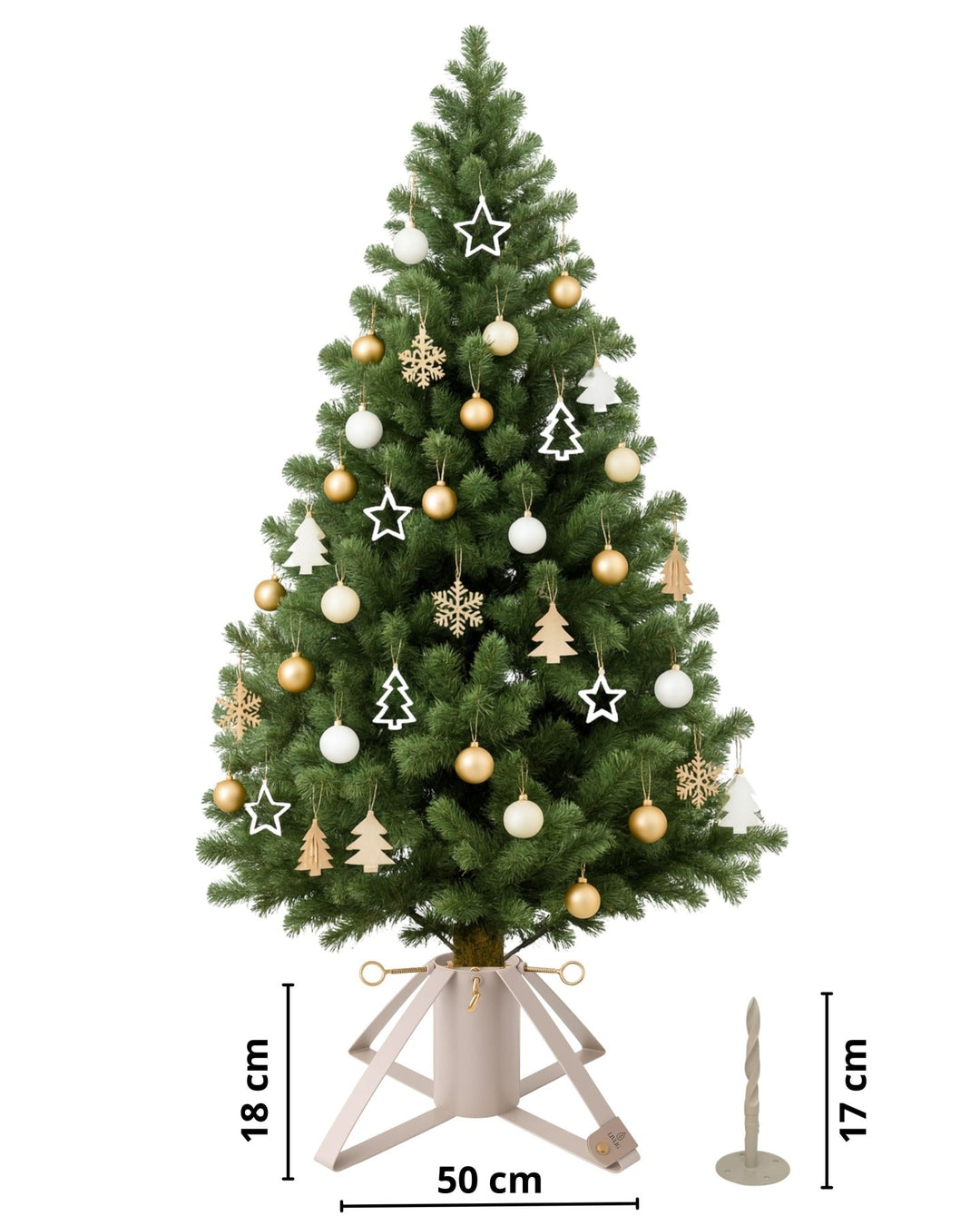 LIVLIG, Weihnachtsbaumständer Innen & Außen, , Graubeige