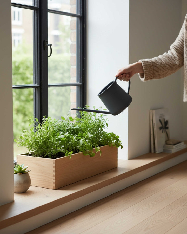 LIVLIG, Metall Gießkanne 1L, , Greige