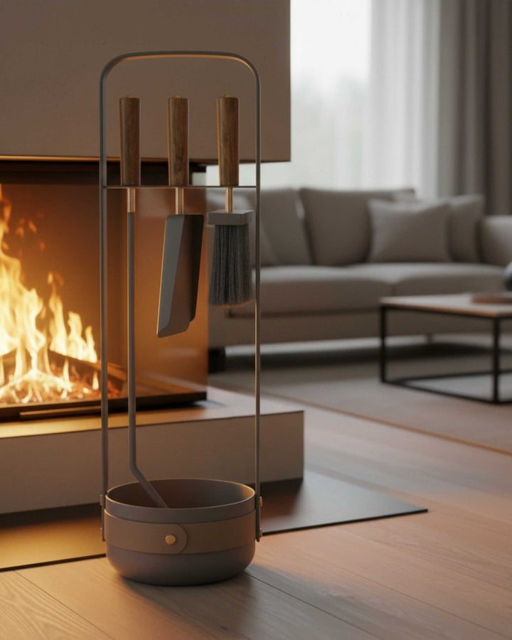 LIVLIG, Design Kaminbesteck, , Grau