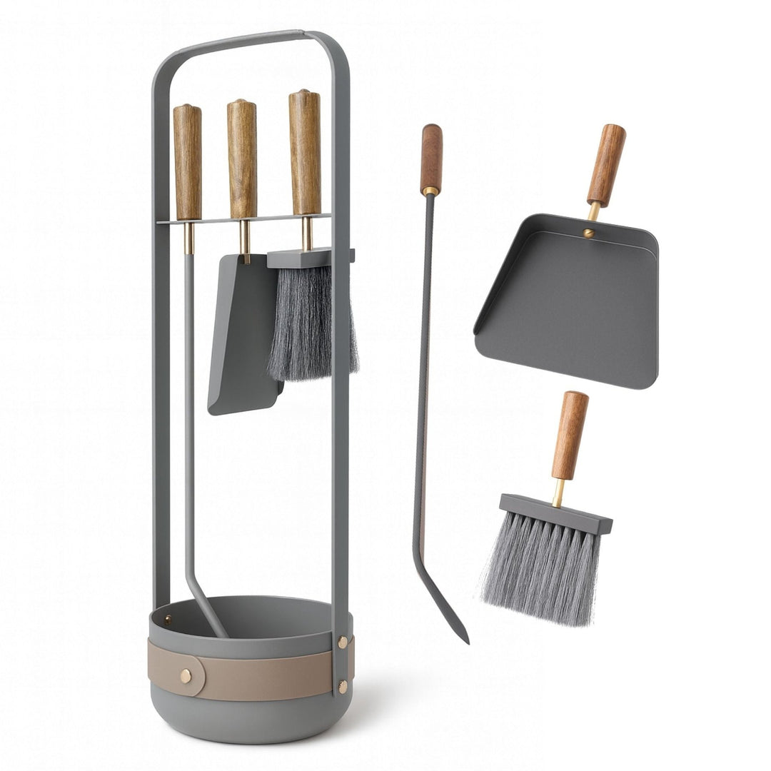 LIVLIG, Design Kaminbesteck, , Anthrazit