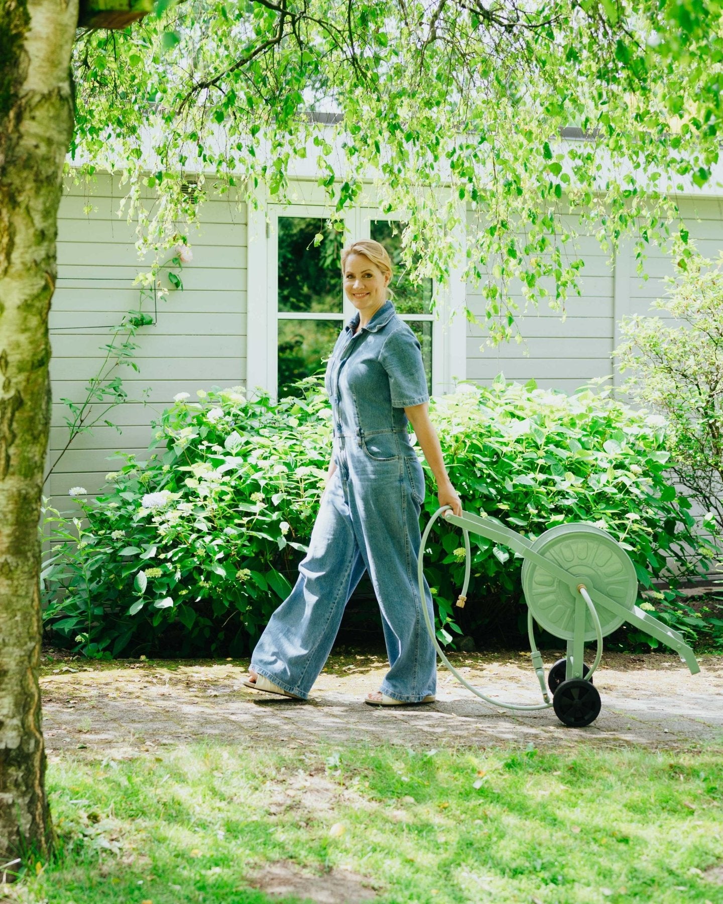 LIVLIG, Schlauchwagen Metall, Schlauchwagen