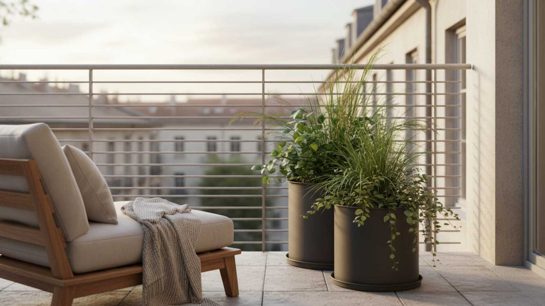 LIVLIG Blumentopf Set Anthrazit