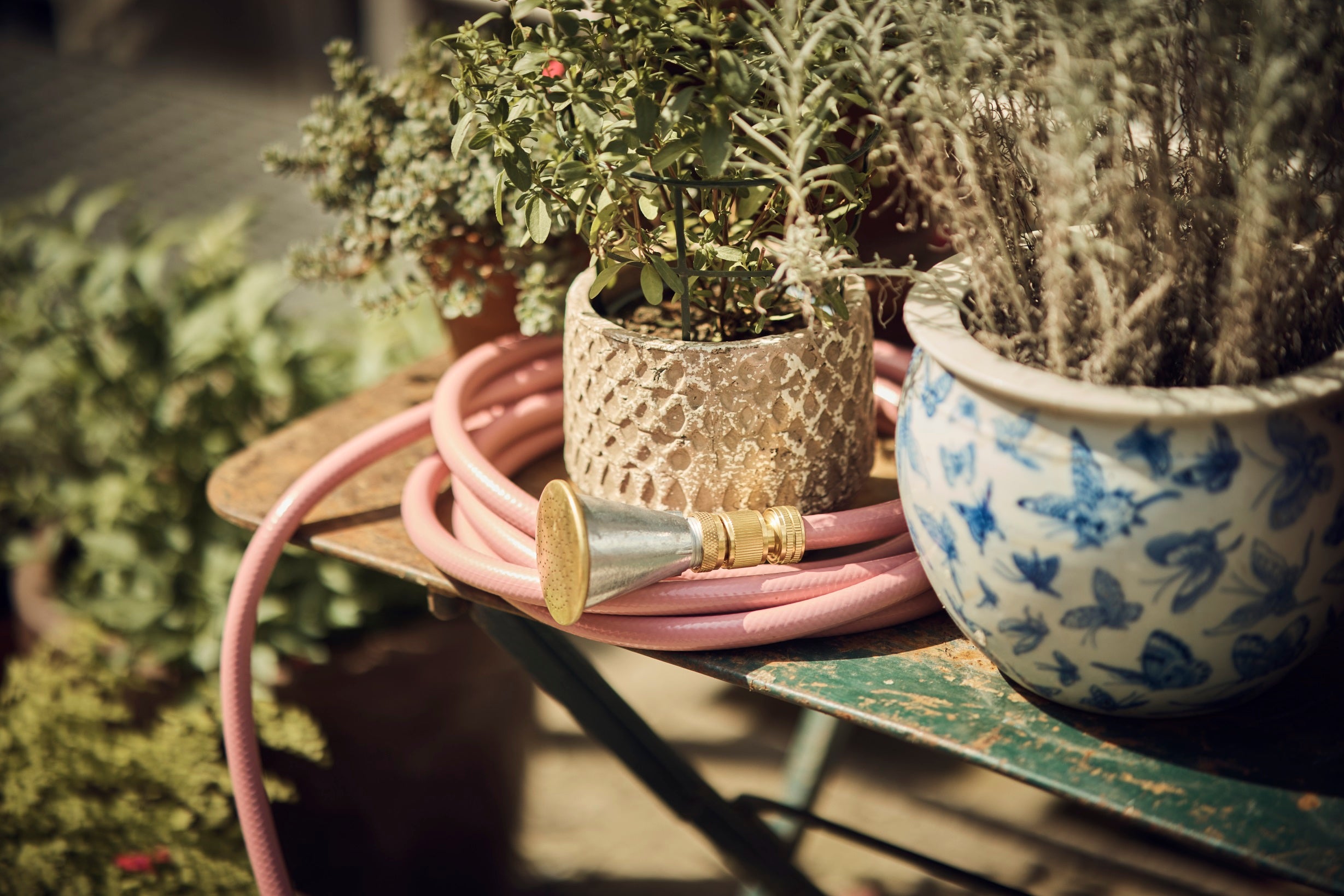 LIVLIG Gartenschlauch Romantic Rose Arbeitstisch