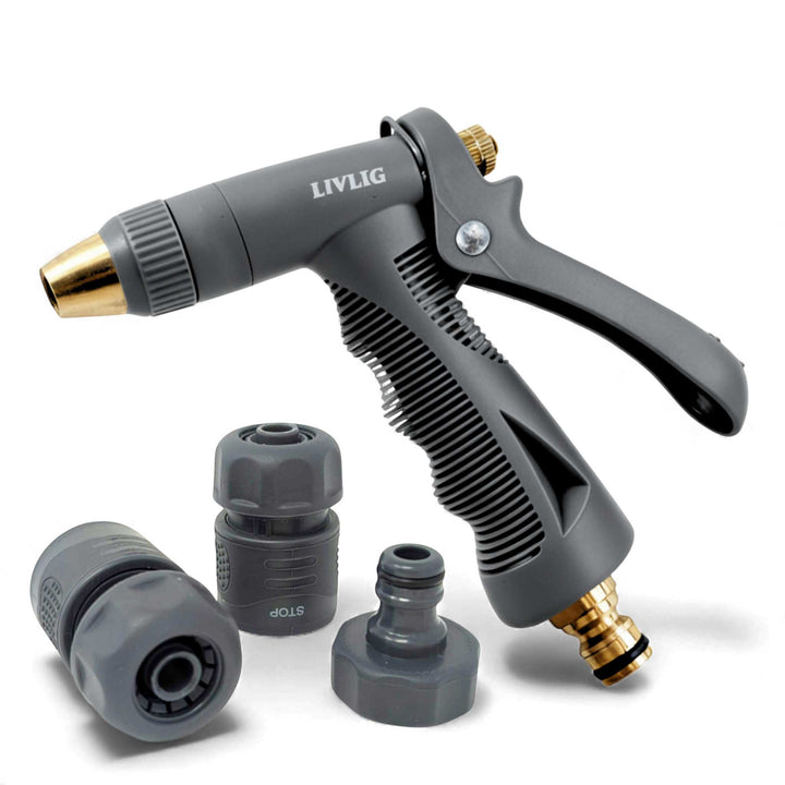 LIVLIG, Gartenspritze Set Kunststoff, Gartenschlauchzubehör & - ventile, Authentic Anthracite