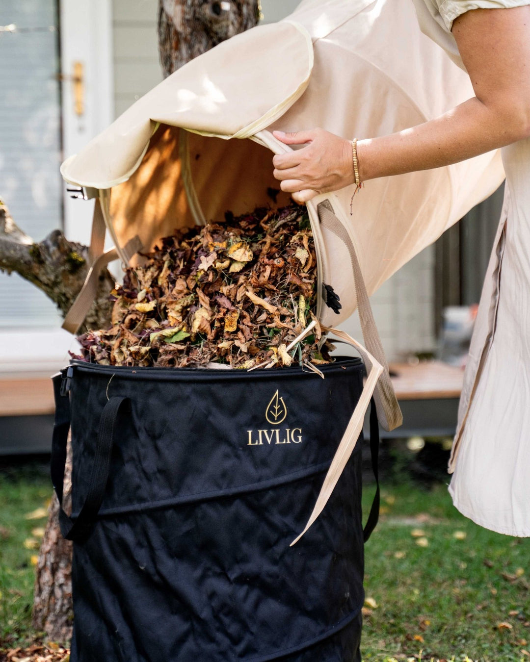 LIVLIG, Gartensack Pop Up 2er Set, gartensack, Beige