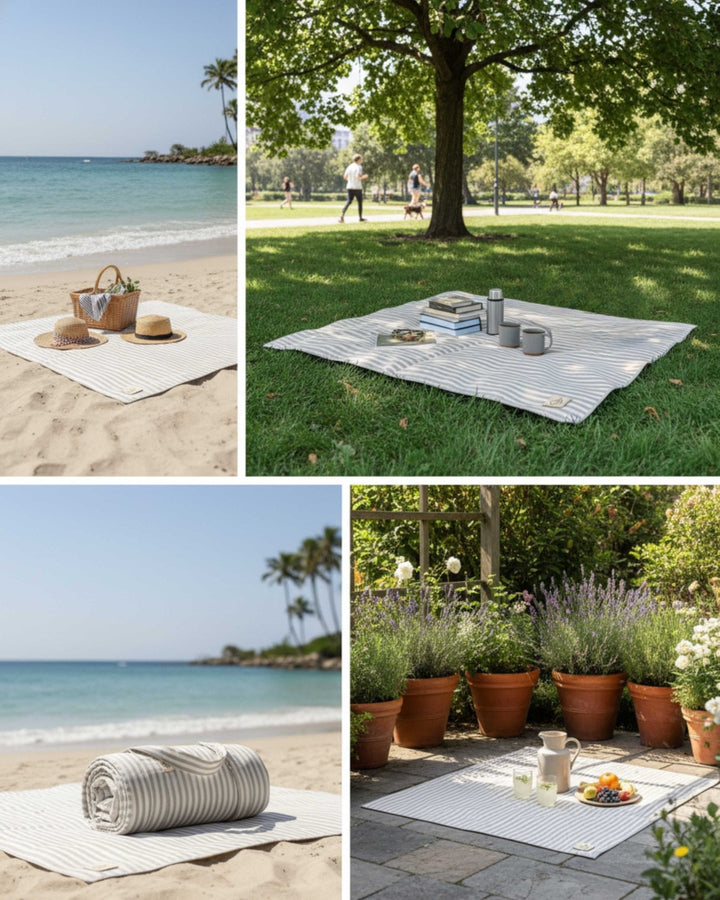 LIVLIG, Gepolsterte Picknickdecke, Outdoor - Decken,