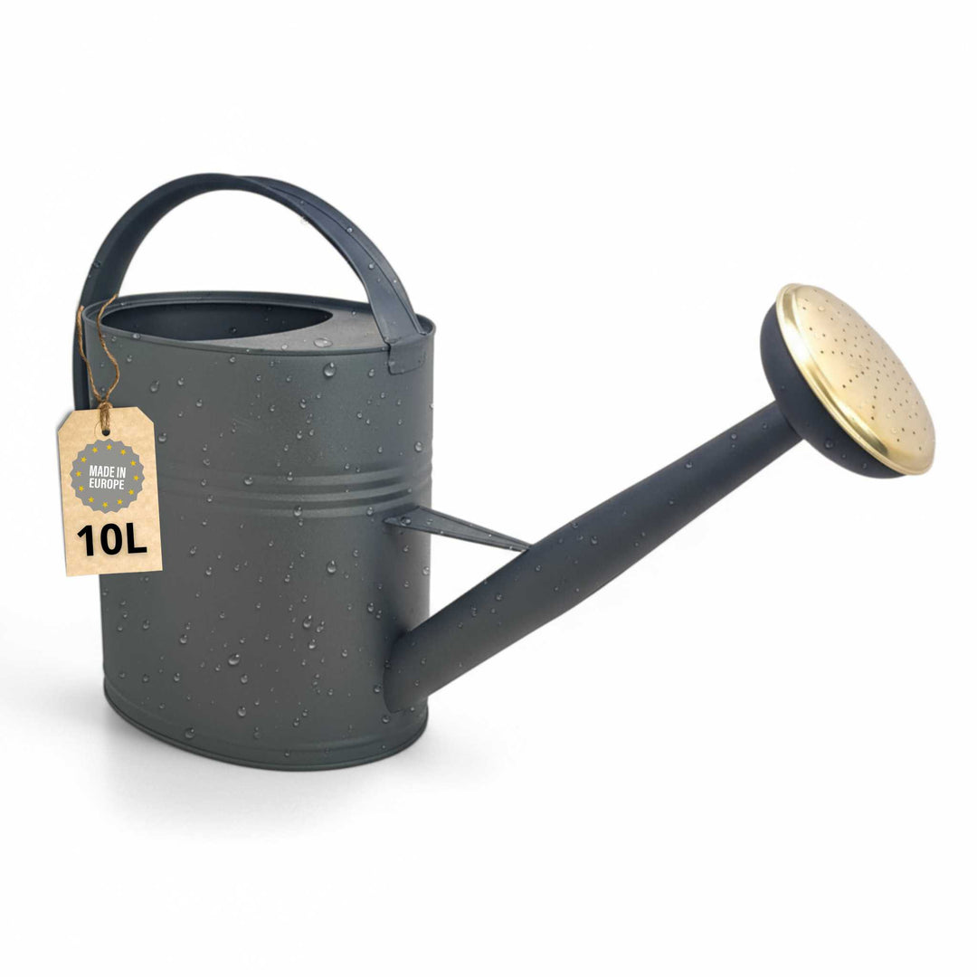 LIVLIG, Metall Gießkanne 10L, Gießkanne, Anthrazit