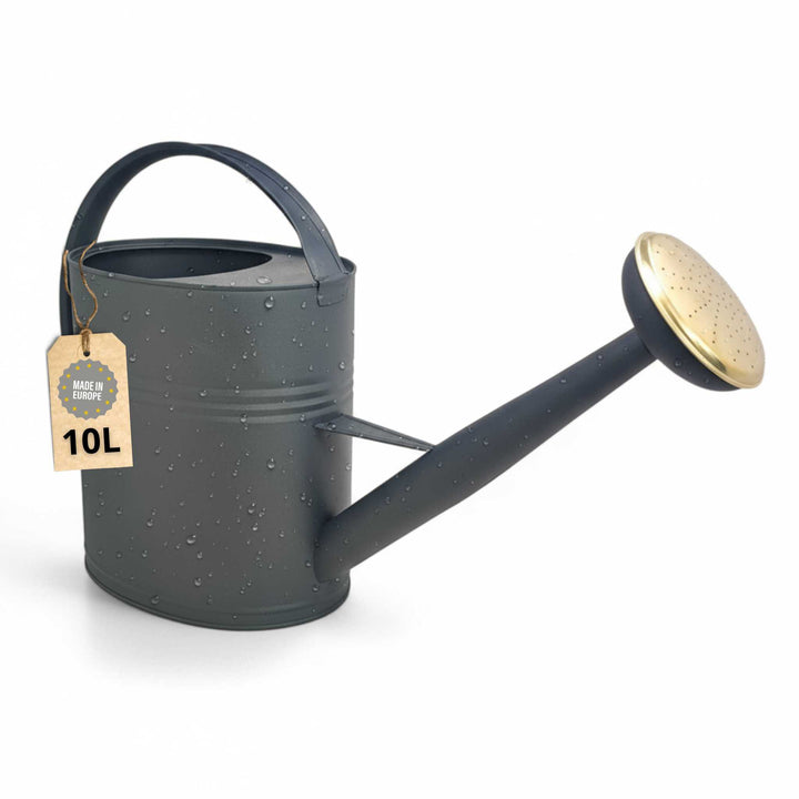 LIVLIG, Metall Gießkanne 10L, Gießkanne, Anthrazit