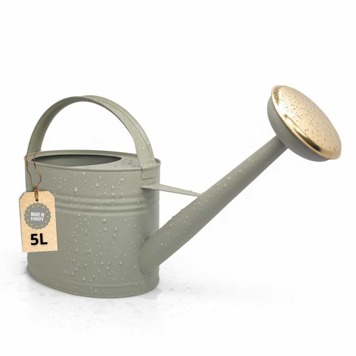 LIVLIG, Metall Gießkanne 5L, Gießkanne, Moosgrau