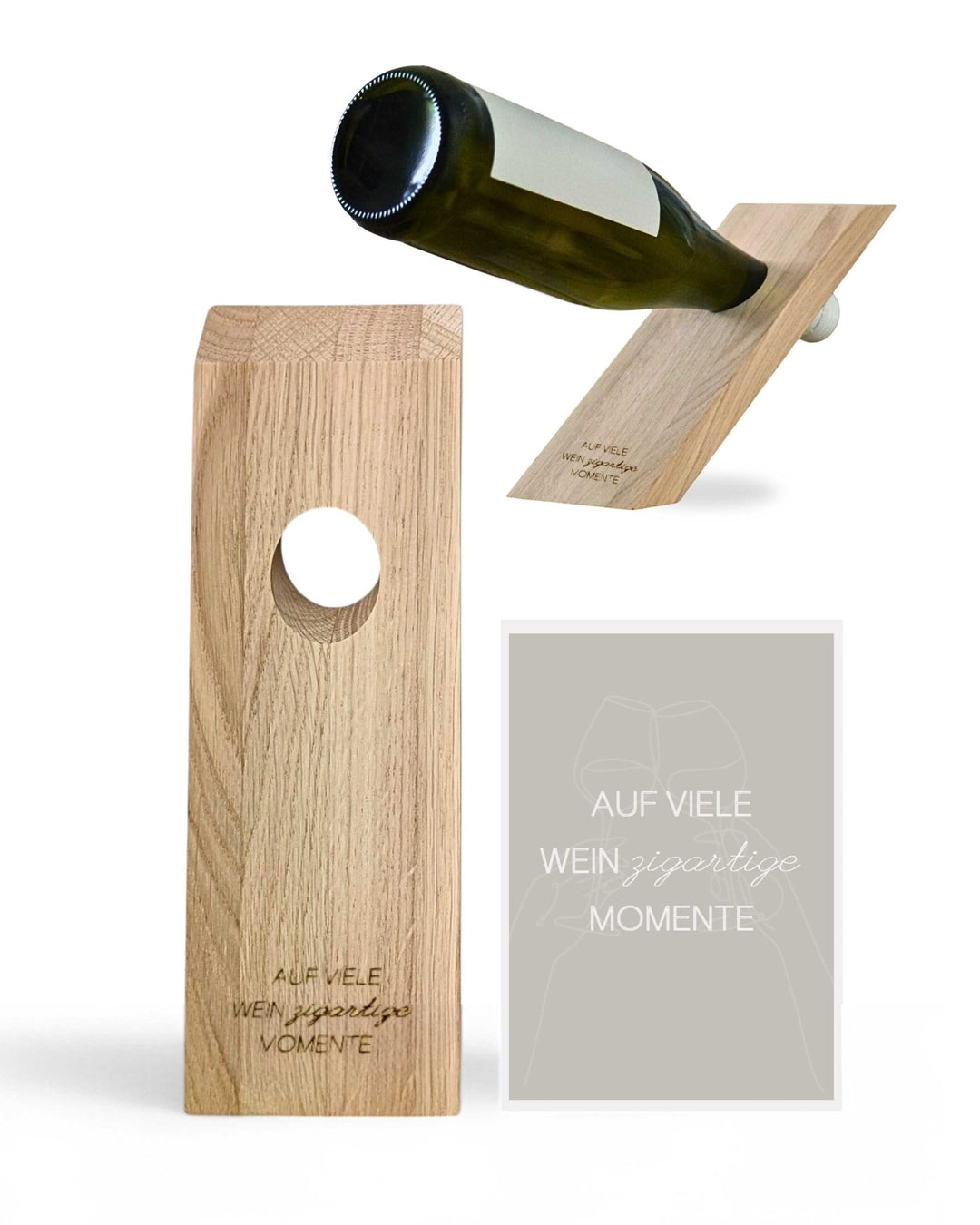 LIVLIG, Weinflaschenhalter mit Flaschenetikett, flaschenhalter, Can´t drink Flowers