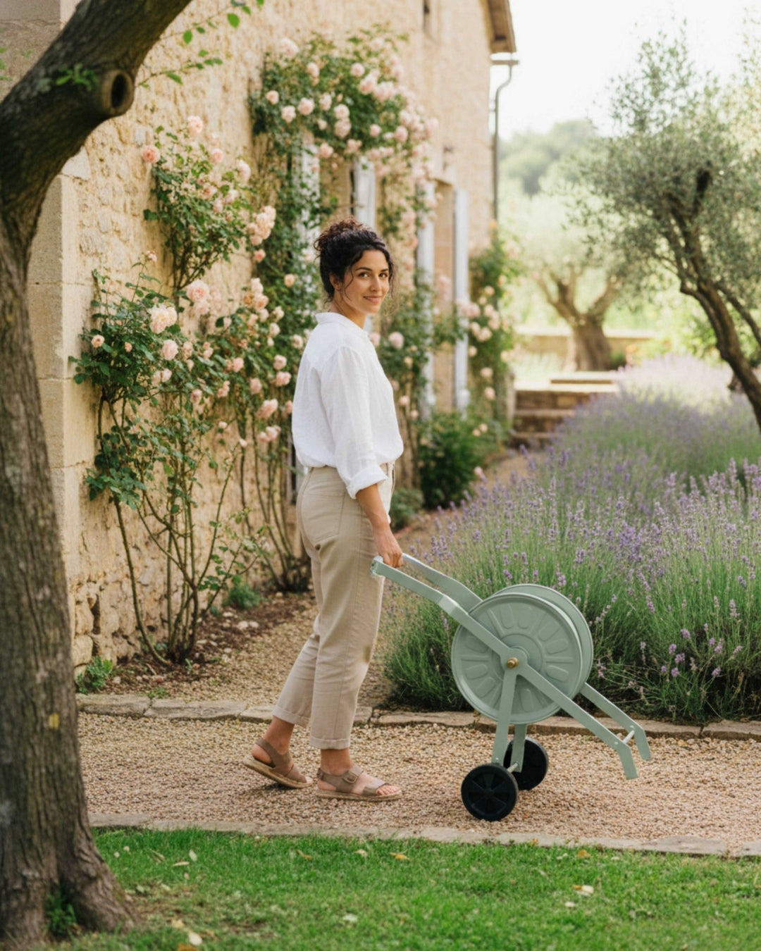 LIVLIG, Schlauchwagen Metall, Schlauchwagen, Gentle Greige