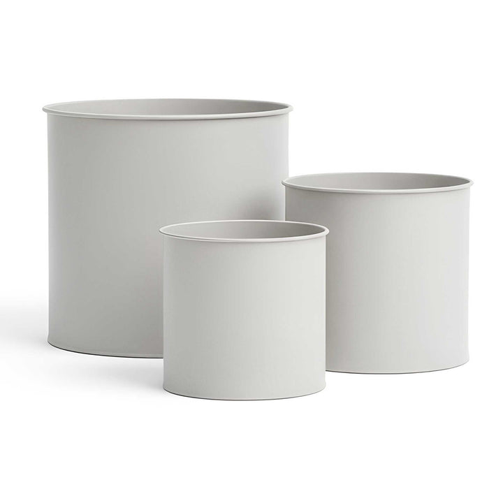 LIVLIG, 3er Blumentopf Set, Blumentopf, Greige