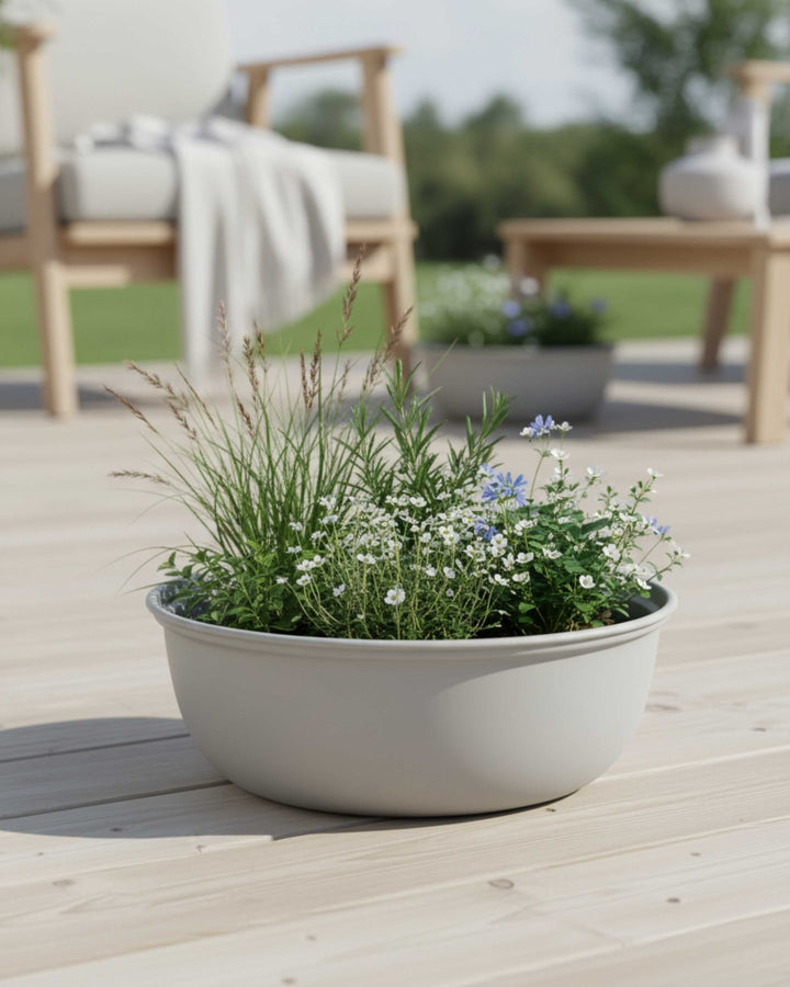 LIVLIG, Pflanzschale I Waschschüssel, , Greige