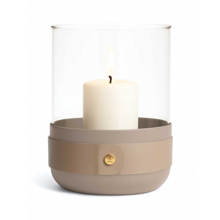 LIVLIG, Windlicht, , Graubeige