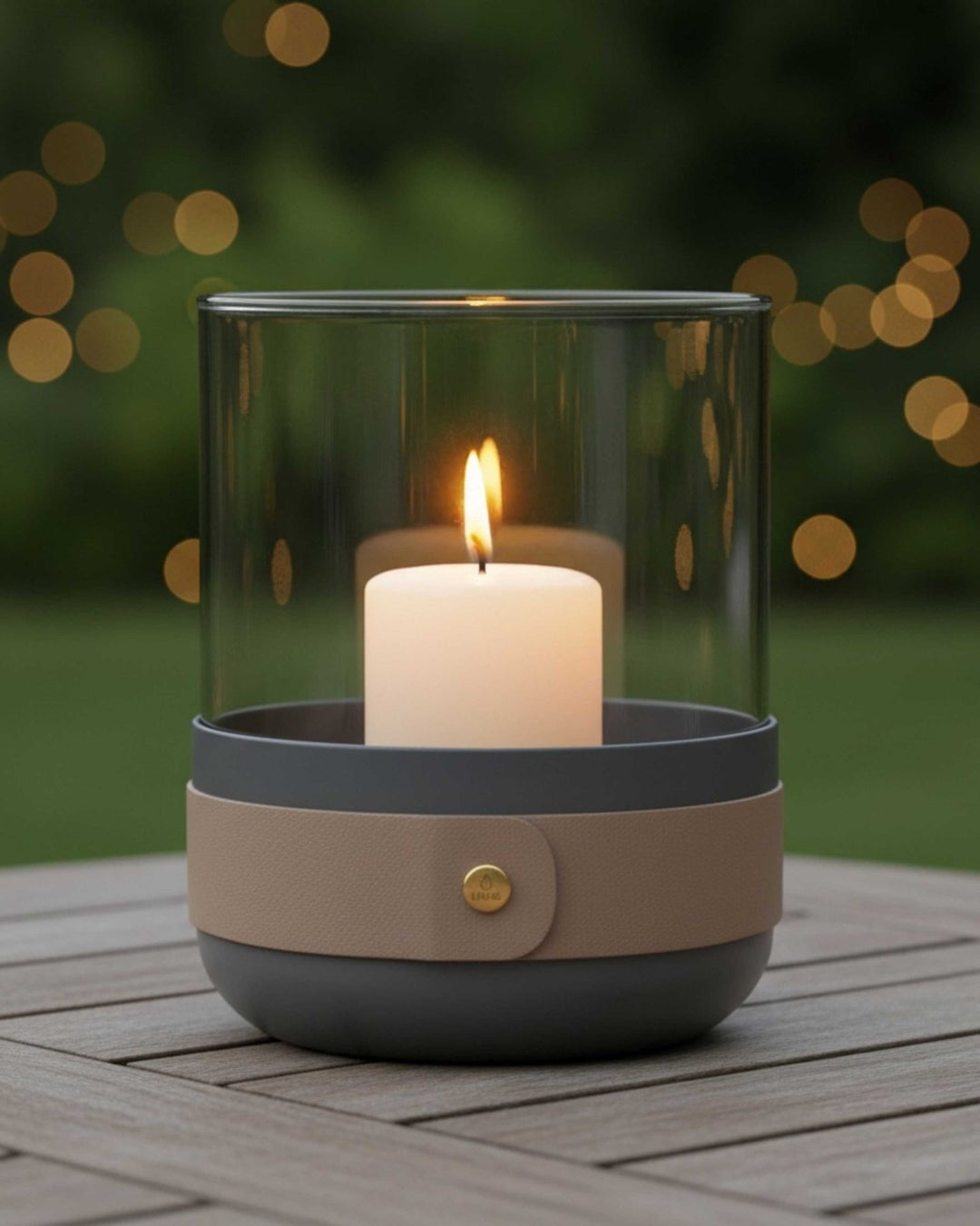 LIVLIG, Windlicht, , Grau