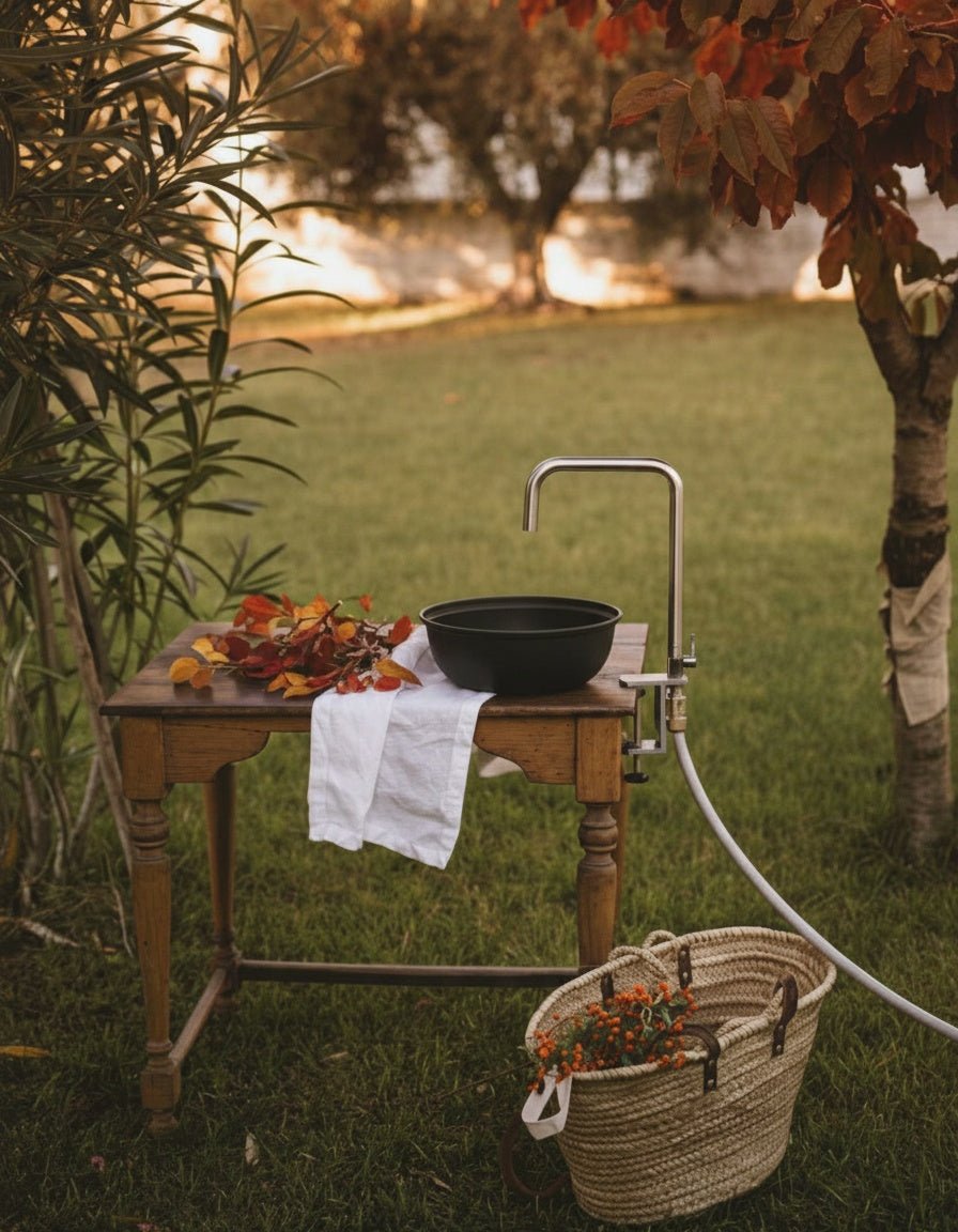 LIVLIG, Outdoorküchen - Set, Wasserhahn, Authentic Anthracite