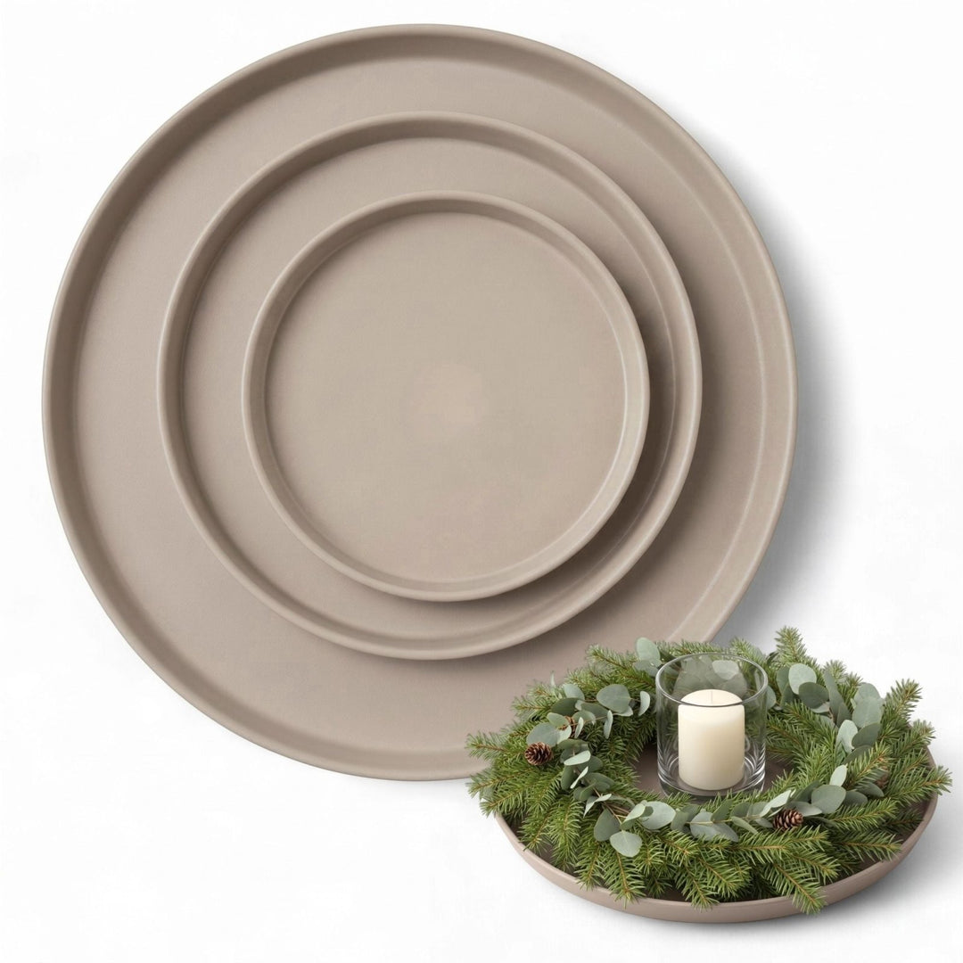 Deko Tablett 3er Set, , Sand,LIVLIG