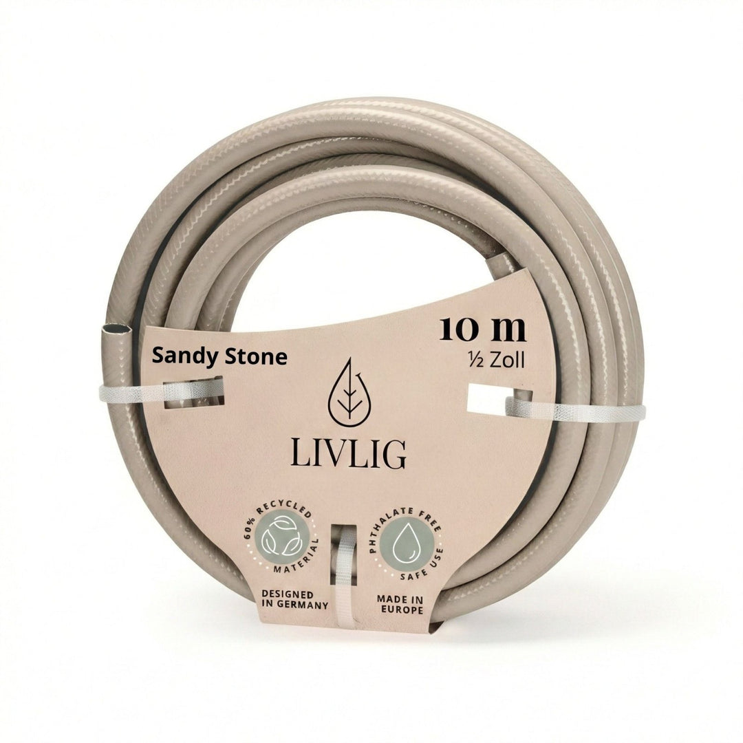 Design Gartenschlauch Sandy Stone, Gartenschläuche, 10 m,LIVLIG