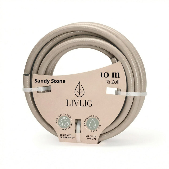 Design Gartenschlauch Sandy Stone, Gartenschläuche, 10 m,LIVLIG