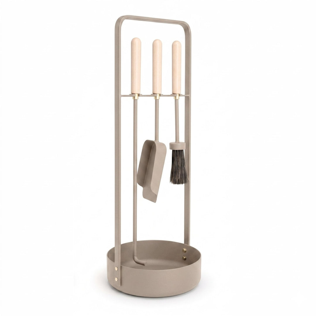 Design Kaminbesteck, Kaminbesteck, Graubeige,LIVLIG