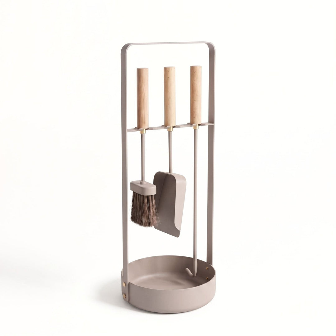 Design Kaminbesteck, Kaminbesteck, Graubeige,LIVLIG