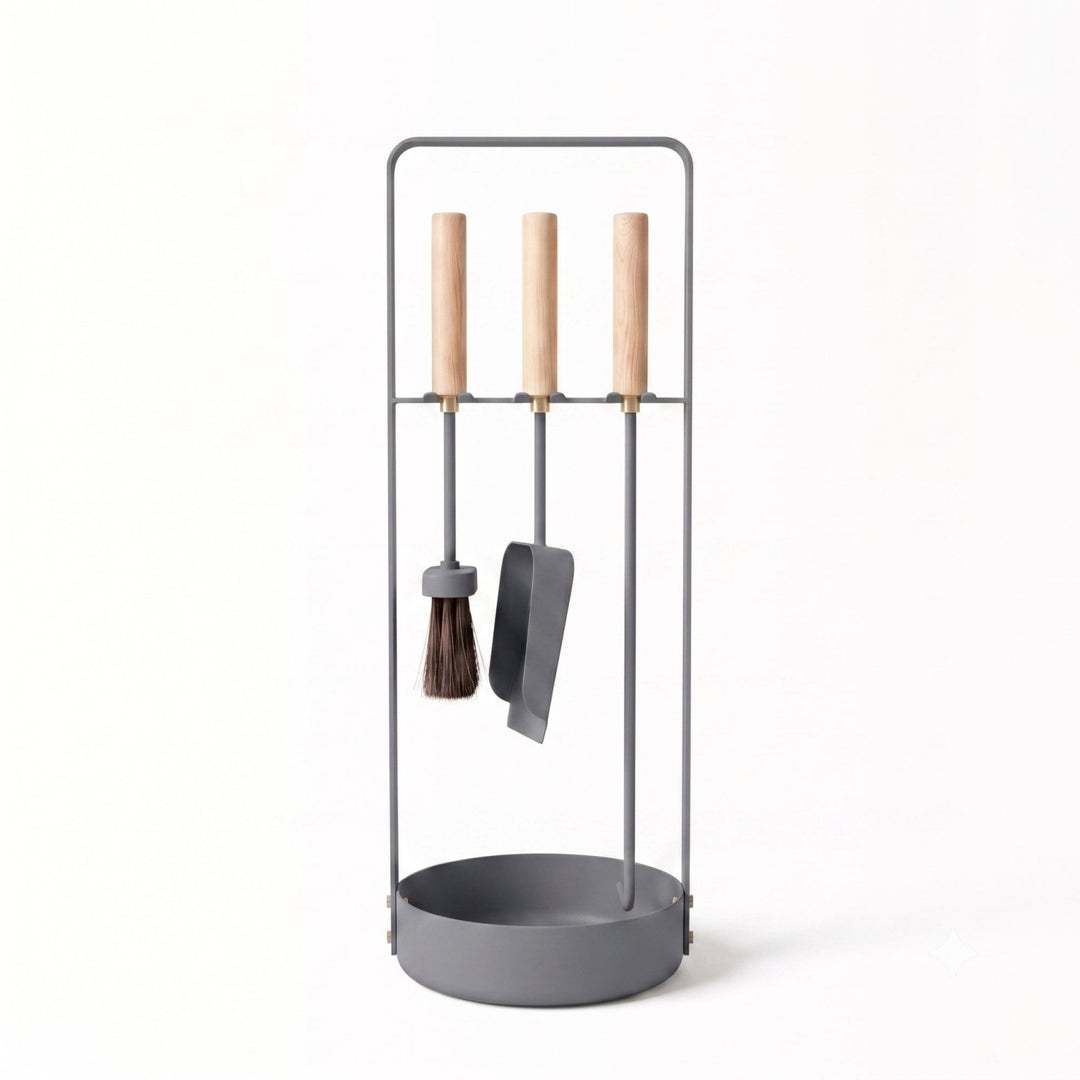 Design Kaminbesteck, Kaminbesteck, Grau,LIVLIG