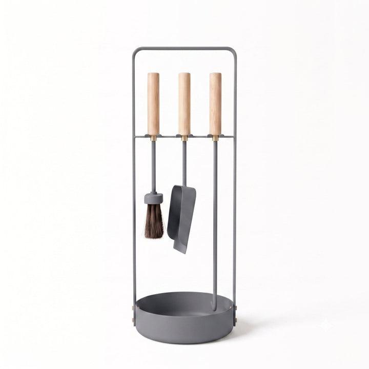 Design Kaminbesteck, Kaminbesteck, Grau,LIVLIG