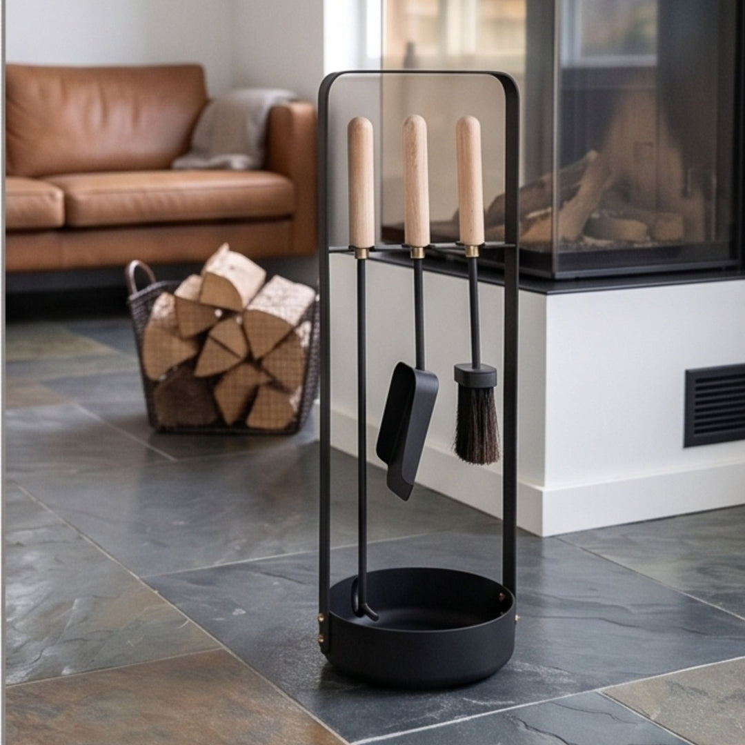 Design Kaminbesteck, Kaminbesteck, Anthrazit,LIVLIG