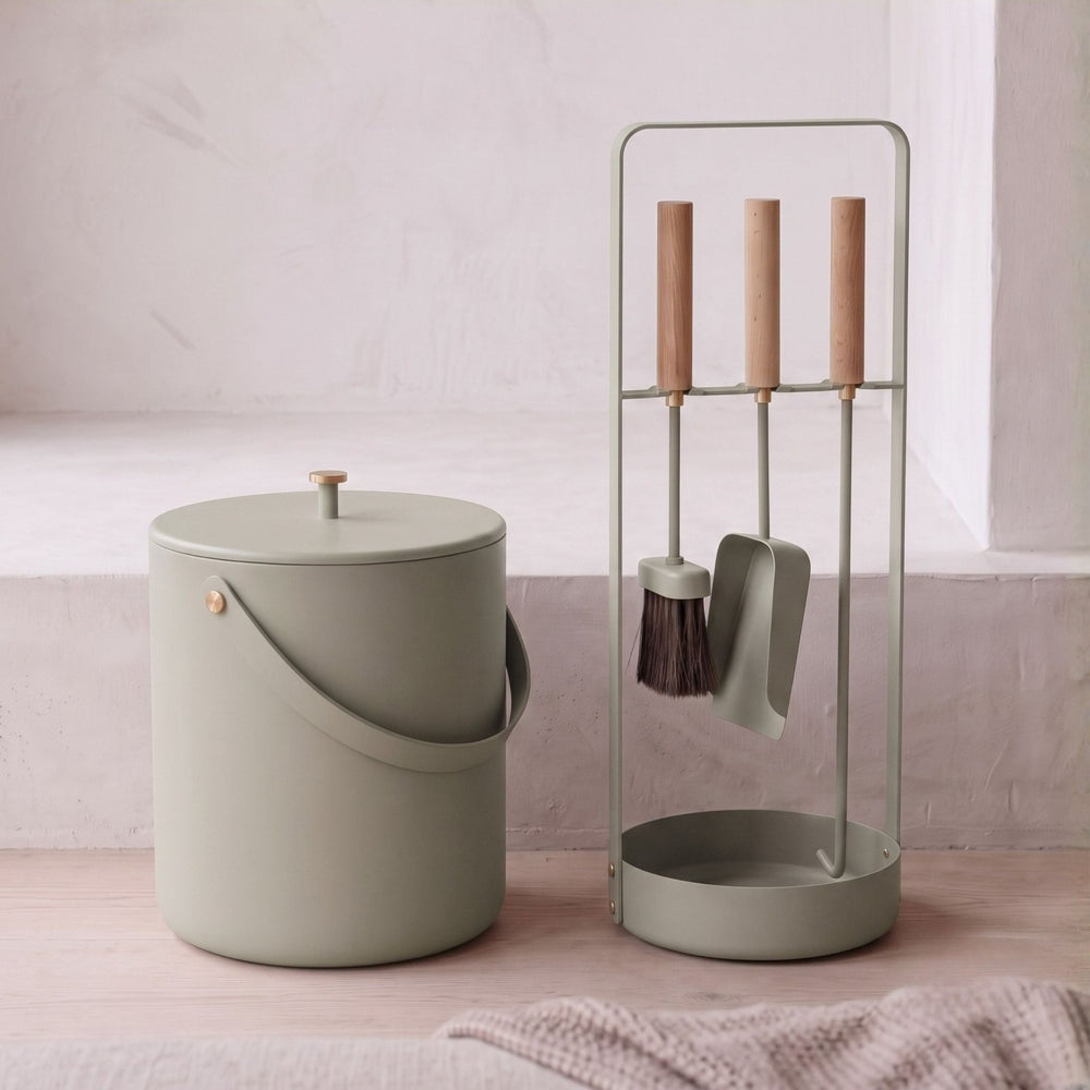 Design Kaminbesteck, Kaminbesteck, Graubeige,LIVLIG