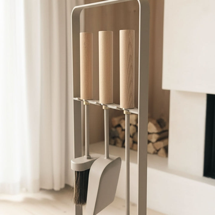 Design Kaminbesteck, Kaminbesteck, Graubeige,LIVLIG
