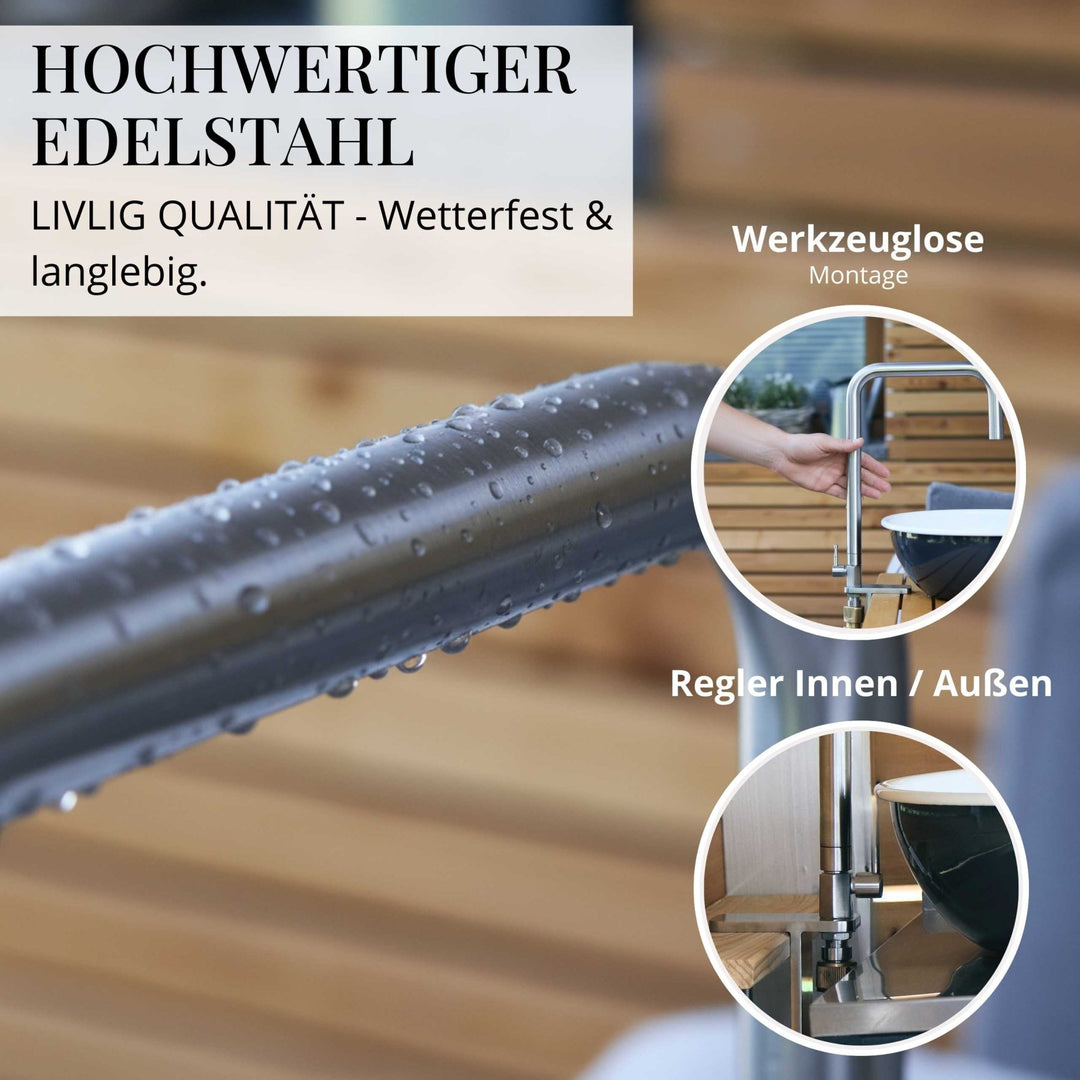 Flexibler Outdoor Wasserhahn, Wasserhahn, ,LIVLIG