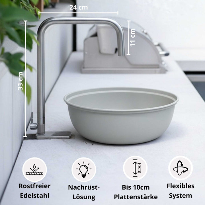 Flexibler Outdoor Wasserhahn, Wasserhahn, ,LIVLIG