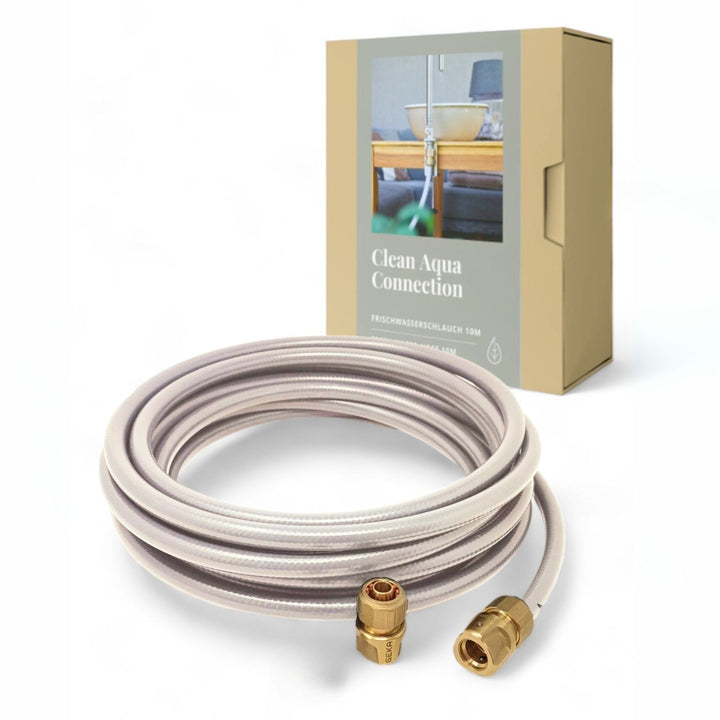 Frischwasserschlauch 10m mit Kupplungen, Trinkwasserschlauch, Gentle Greige,LIVLIG