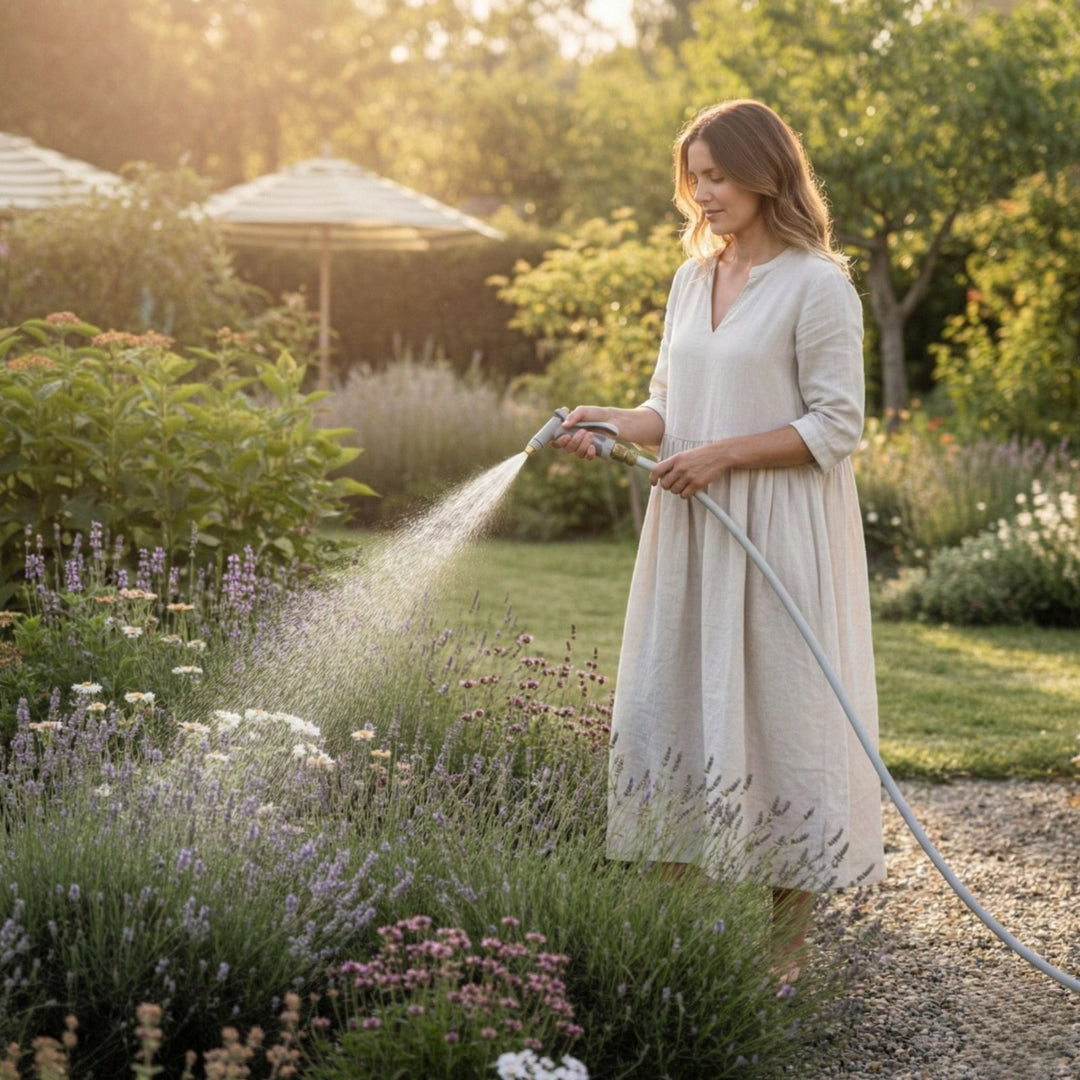 Gartenschlauch Set mit Wandhalterung Gentle Greige, Gartenschläuche, 10 m,LIVLIG