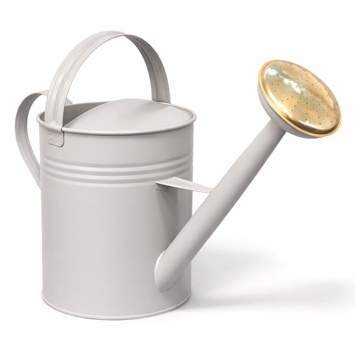 Metall Gießkanne 10L I 2 Henkel, Gießkanne, Greige,LIVLIG
