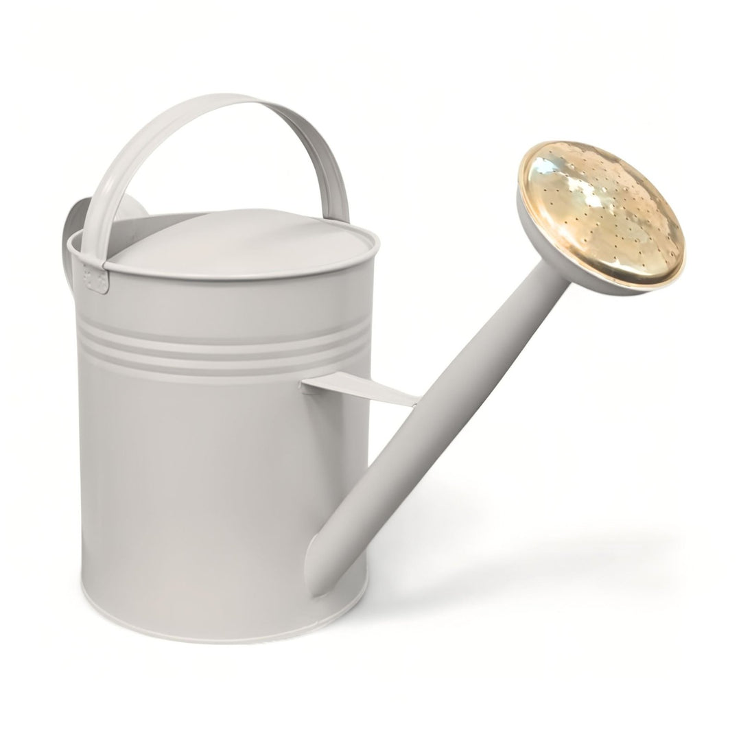 Metall Gießkanne 10L I 2 Henkel, Gießkanne, Greige,LIVLIG