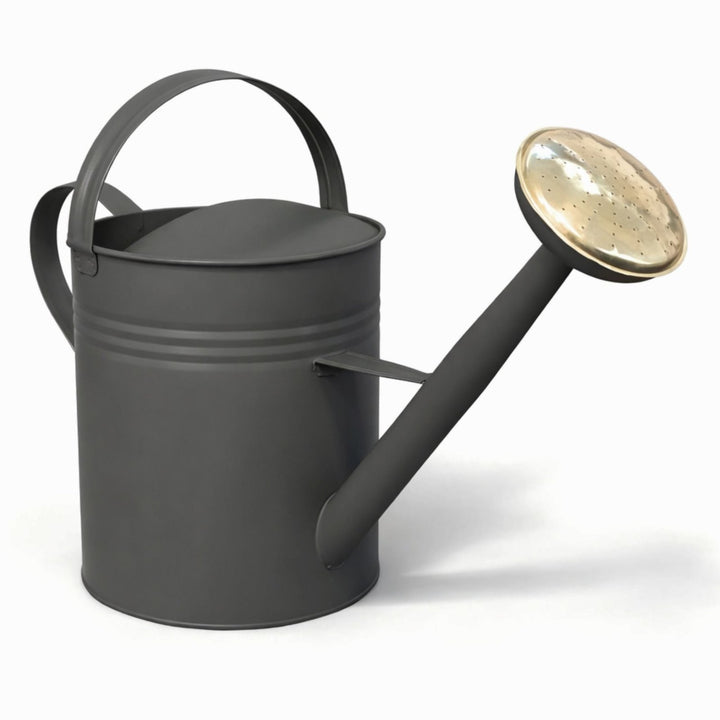 Metall Gießkanne 10L I 2 Henkel, Gießkanne, Anthrazit,LIVLIG