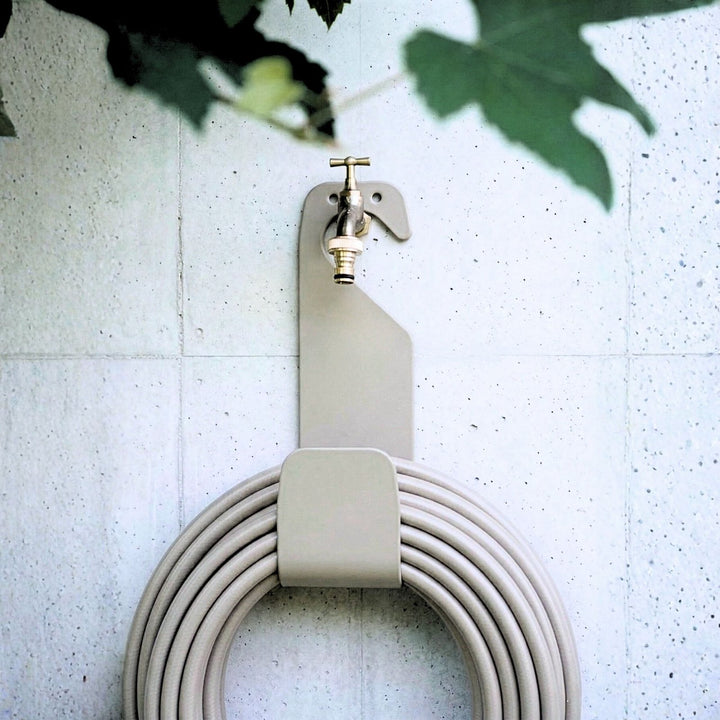 Schlauchhalter ohne Bohren, Gartenschlauchhalterungen, Gentle Greige,LIVLIG