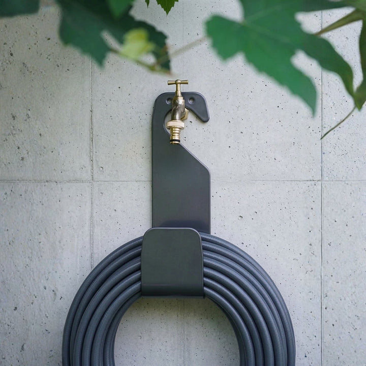 Schlauchhalter ohne Bohren, Gartenschlauchhalterungen, Gentle Greige,LIVLIG