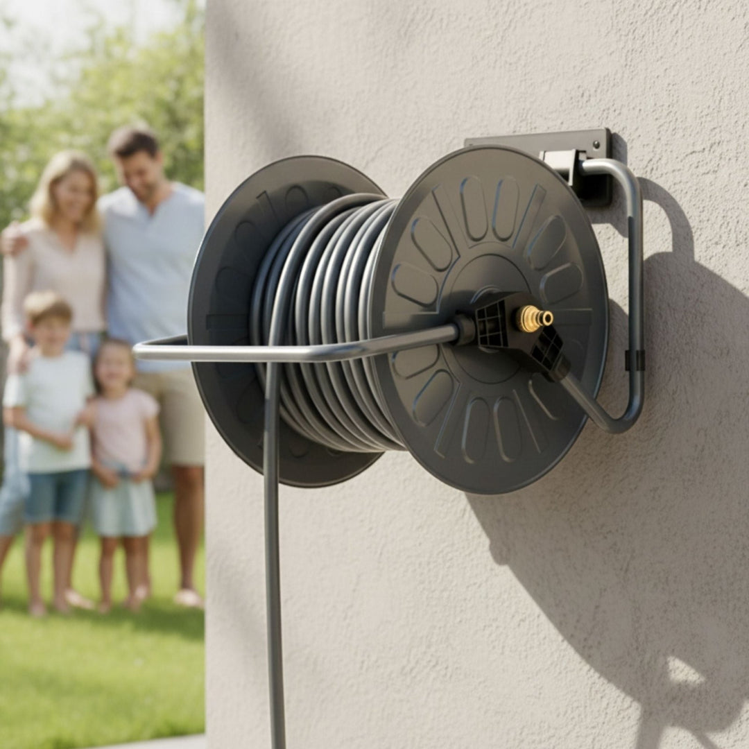 Schlauchtrommel Metall, Schlauchtrommel, Gentle Greige,LIVLIG