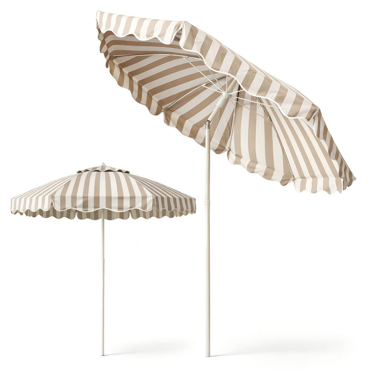 Sonnenschirm 200 cm, , Beige gestreift,LIVLIG