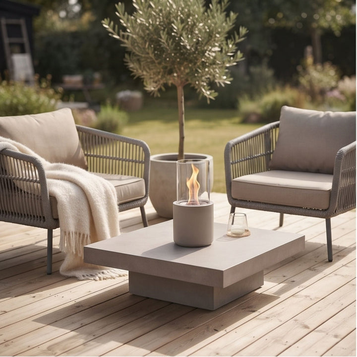 Tischkamin Outdoor, , Graubeige,LIVLIG
