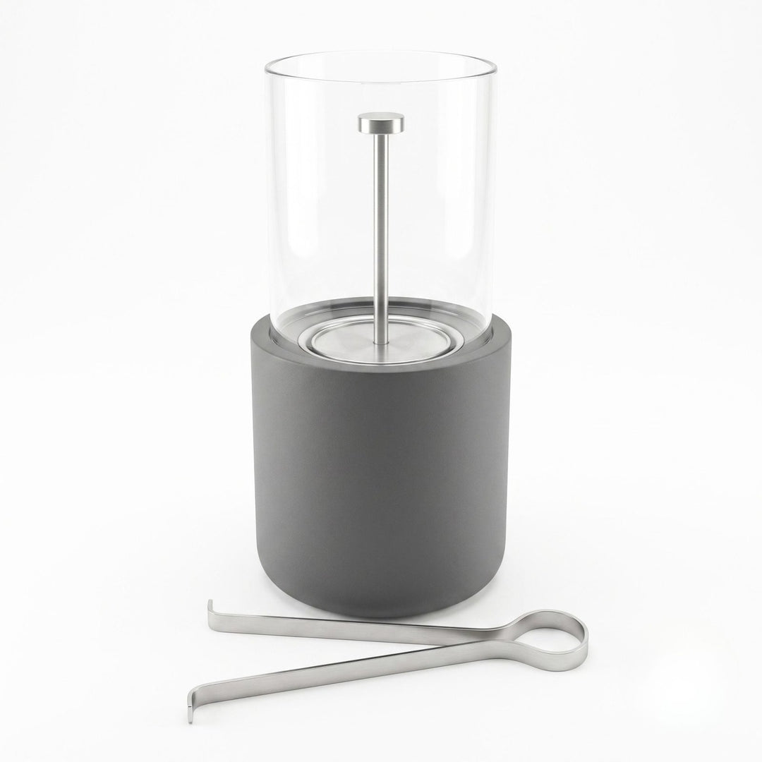 Tischkamin Outdoor, , Grau,LIVLIG